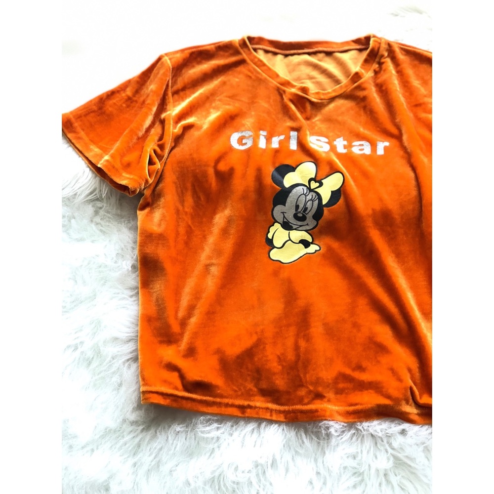 90’s Minnie velour shirt